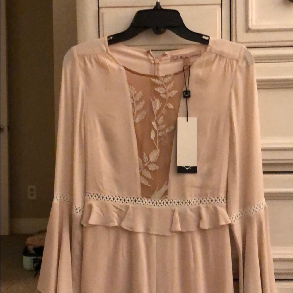 For Love and Lemons Dusty Pink Emelia Romper - New - Picture 2 of 2
